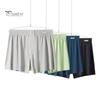 Men Panties Summer Loose Cool Boxers Soft Breathable Fabric Elastic Waistband Quick-Drying Solid Color Pajama Pants