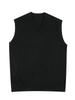 Men's Casual Sleeveless V-Neck Sweater Vest - Japanese & Korean Style for Spring/Autumn