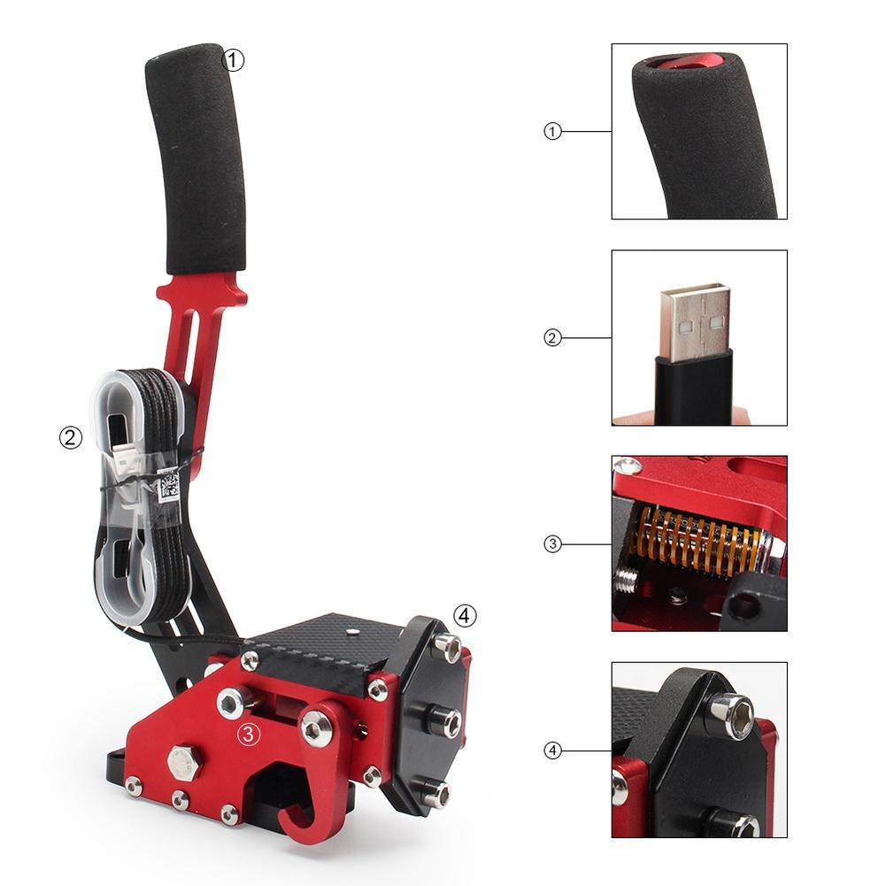16-bit PC USB Handbrake For Racing Games, For Logitech For G27 For G29 For G920 Hot Sale Brand. New And High Quality