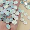 100pcs 10mm Round Resin Rhinestone Crystal Stone Beads Flatback For DIY Wedding Decoration -A59