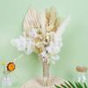 Nordic Bohemia Simulation Flower Bouquet 26pcs Rabbit Tail Grass Reed Cattail Fan Palm Leaf DIY Flower Arrangement Home Wedding