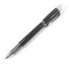 Great MONTBLANC Ballpoint Pen Starwalker Cap-type Name Pen Black Silver Mens Used
