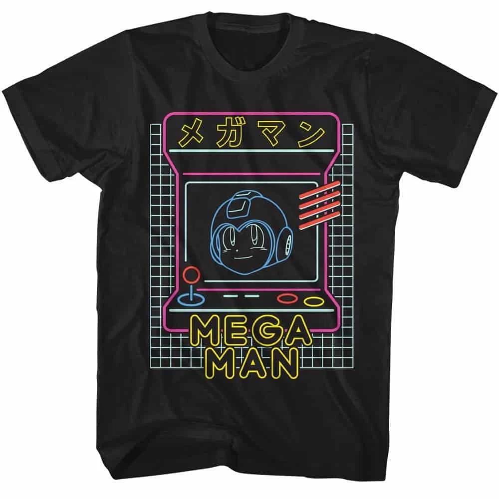 Megaman Neon Arcade Men s T Shirt XXXXL
