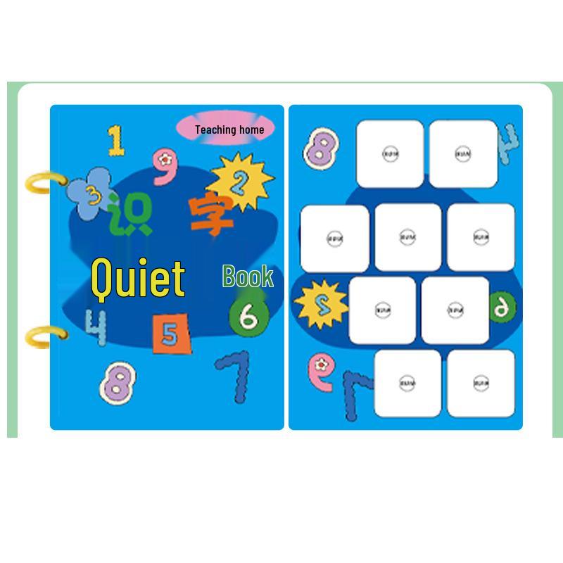 Early Literacy Quiet Book for Toddlers, Ages 3-6: Interactive Tear and Paste Educational Activity Book