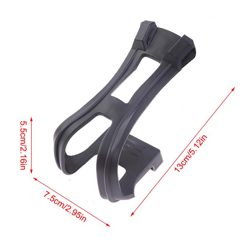 A Pair  Cycling Bicycle Bike Strapless Toe Pedal Clips Half Clips Black