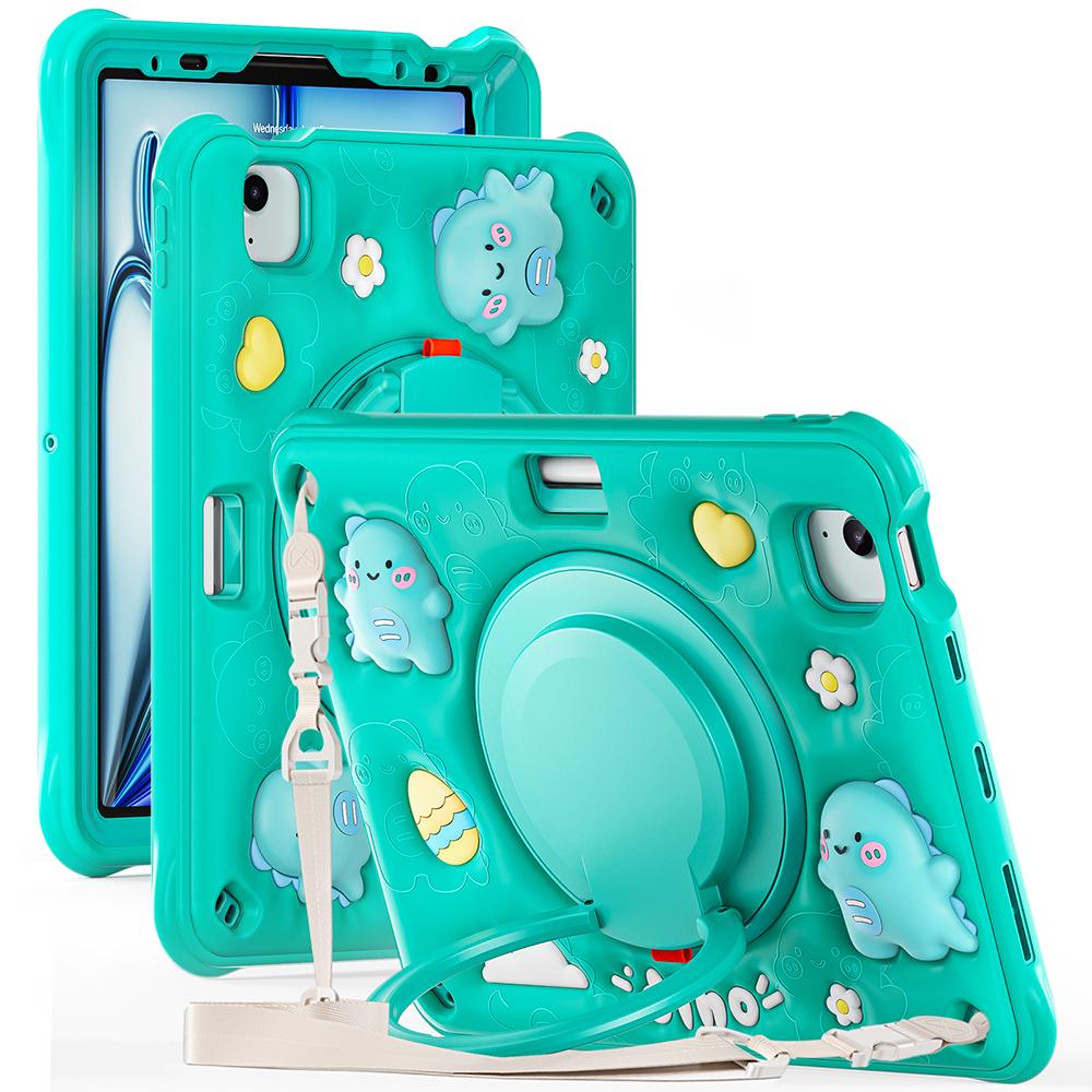 

For iPad Air 11 (2025)/(2024)/Air (2022)/(2020)/Pro 11 (2022)/(2021)/(2020)/(2018) Case with Shoulder Strap Kickstand A