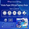 Vinda 3-Ply Fragrance-Free Facial Tissue: 8 Packs of 100 Sheets, Fine & Durable.