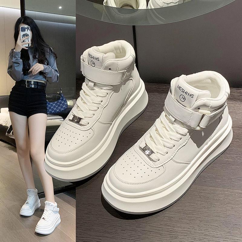 Women's Trendy Autumn/Winter High-Top Sneakers - Thick-Soled Casual Sports Shoes