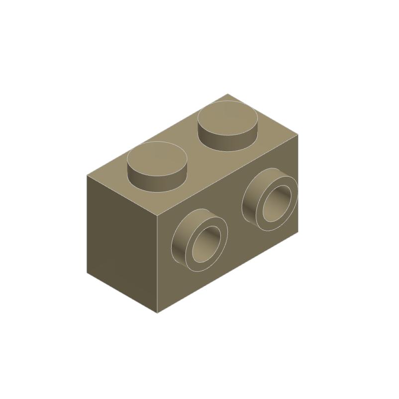50pcs 11211 Modified 1 X 2 with Studs On Sid Bricks Collections Bulk Modular GBC Toys For Technical MOC DIY Building Blocks Comp