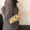 Women Clutch Purses Faux Leather Evening Bag Crossbody Purse Ruched Cloud Handbag Waterproof Shoulder Bag for Wedding Date Party