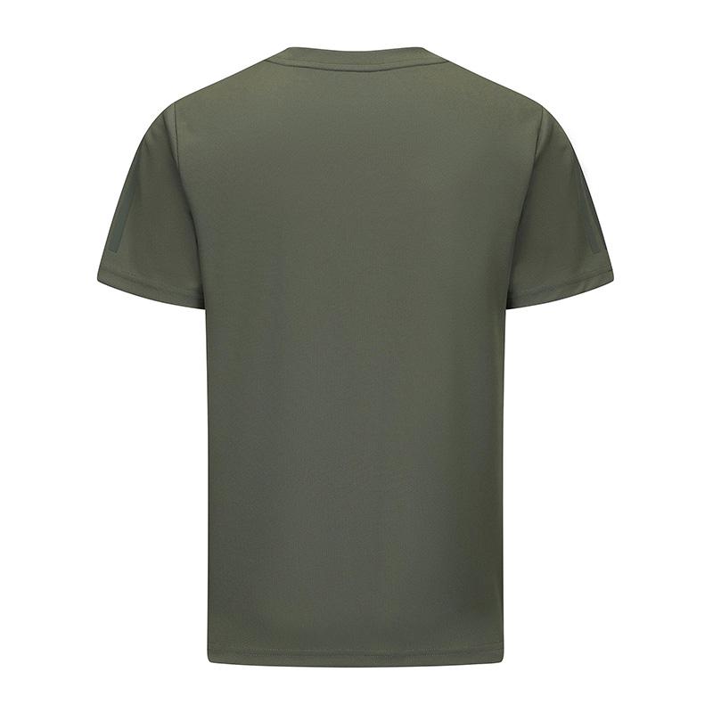 Adidas Pohodlné Prodyšné Rychleschnoucí Ležérní Pánské Tričko s Krátkým Rukávem a Kulatým Výstřihem Stříbrnošedé Zelené BXWTTS01-GN