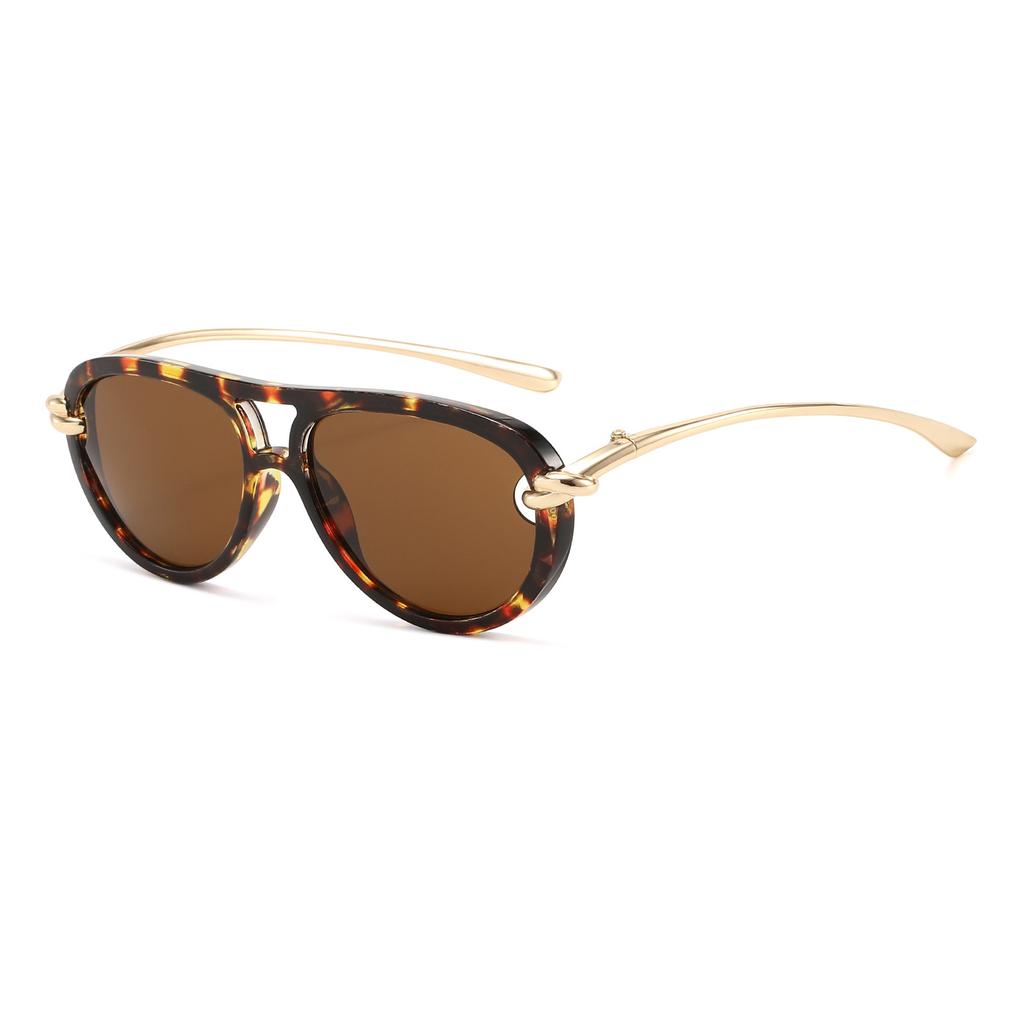New fashion knot double beam sunscreen sunglasses European and American ins sunglasses personalized sunglasses S