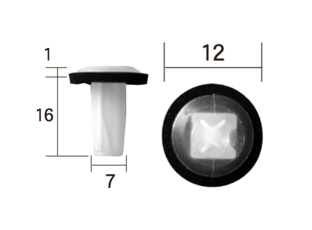 Boston BC5043 Automotive Parts Screw Grommets White 10 Per Bag