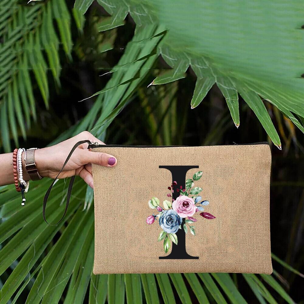 Простой льняной клатч на запястье — фото 9