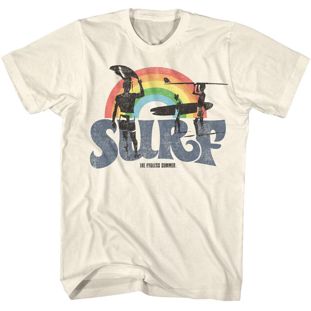 Bruce Brown The Endless Summer Surf Colorful Rainbow Men T Shirt L
