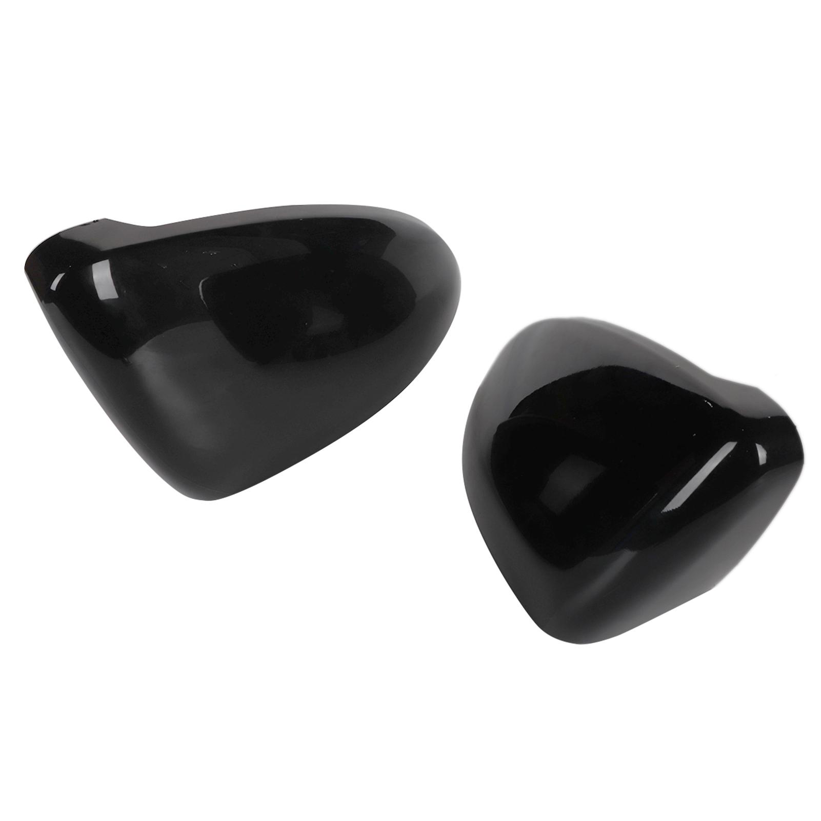 

One Pair Car Side Rear View Mirror Cover Rearview Mirrors Cap (Bright Black)