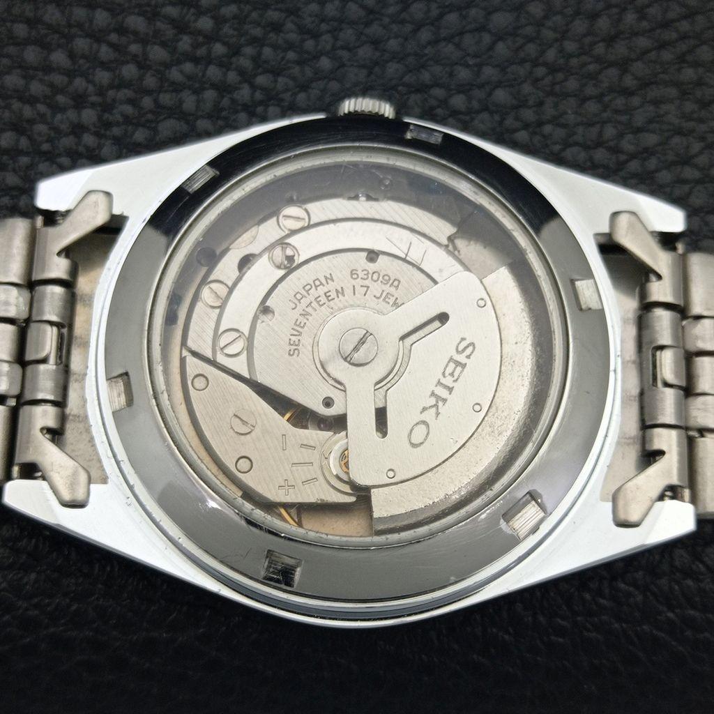 ЯПОНСЬКИЙ ВІНТАЖНИЙ ВІДНОВЛЕНИЙ ЧОЛОВІЧИЙ БІЛИЙ ГОДИННИК SEIKO 5 АВТОМАТИЧНИЙ 6309A a441645-1