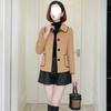 New Popular Autumn and Winter Woolen Coats for Women, Short, Petite, Doll Collar, Wool Coat Tops