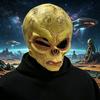 Wütende großköpfige Alien-Latexmaske