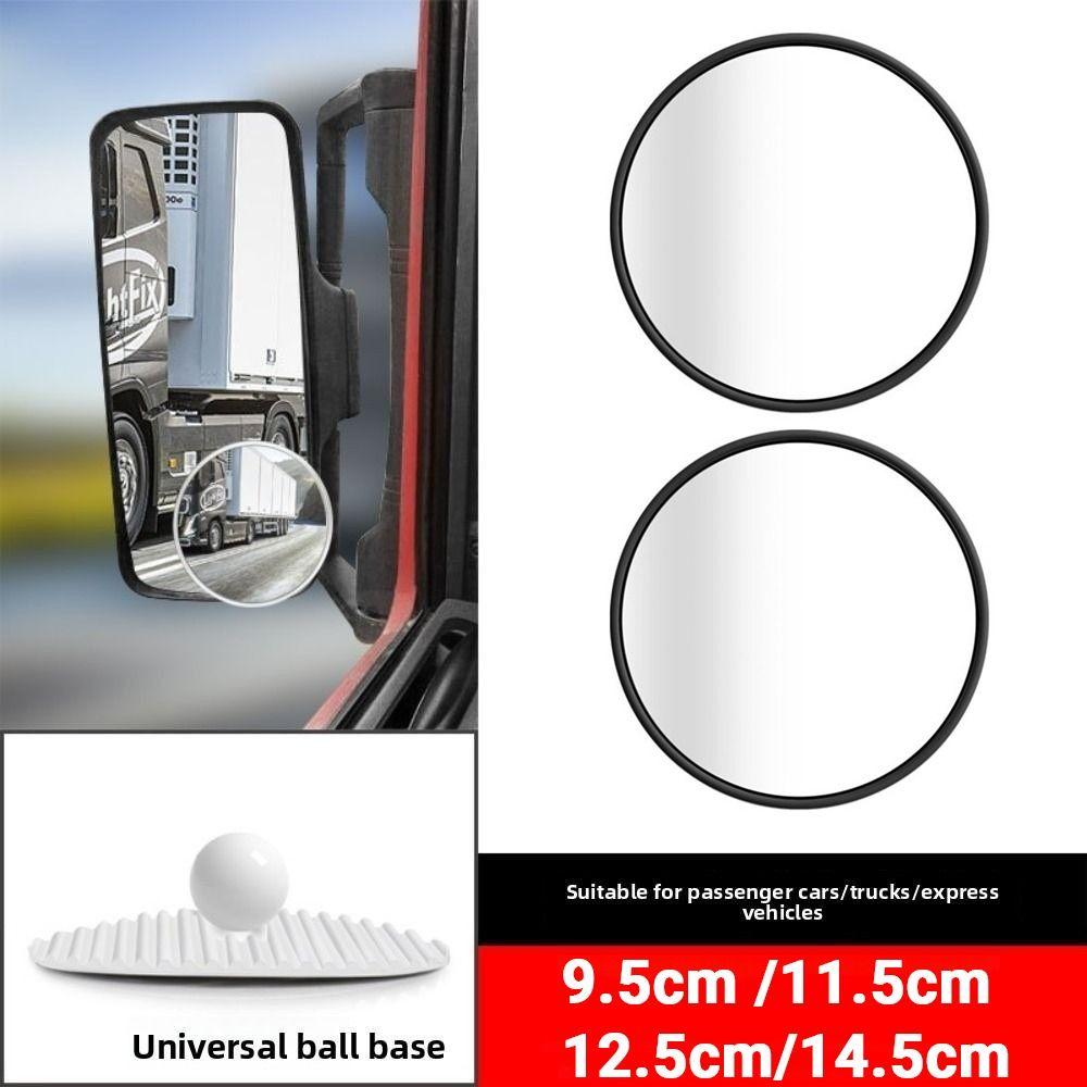 2Pcs HD Glass Car Blind Spot Mirror 360 Degree Adjustable Reversing Auxiliary Mirror  Vehicle