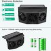 Ventilador de Ventana de Coche con Energía Solar Auto Ventilado Aire Acondicionado Frío 3 Ventiladores Refrigerador Nuevo