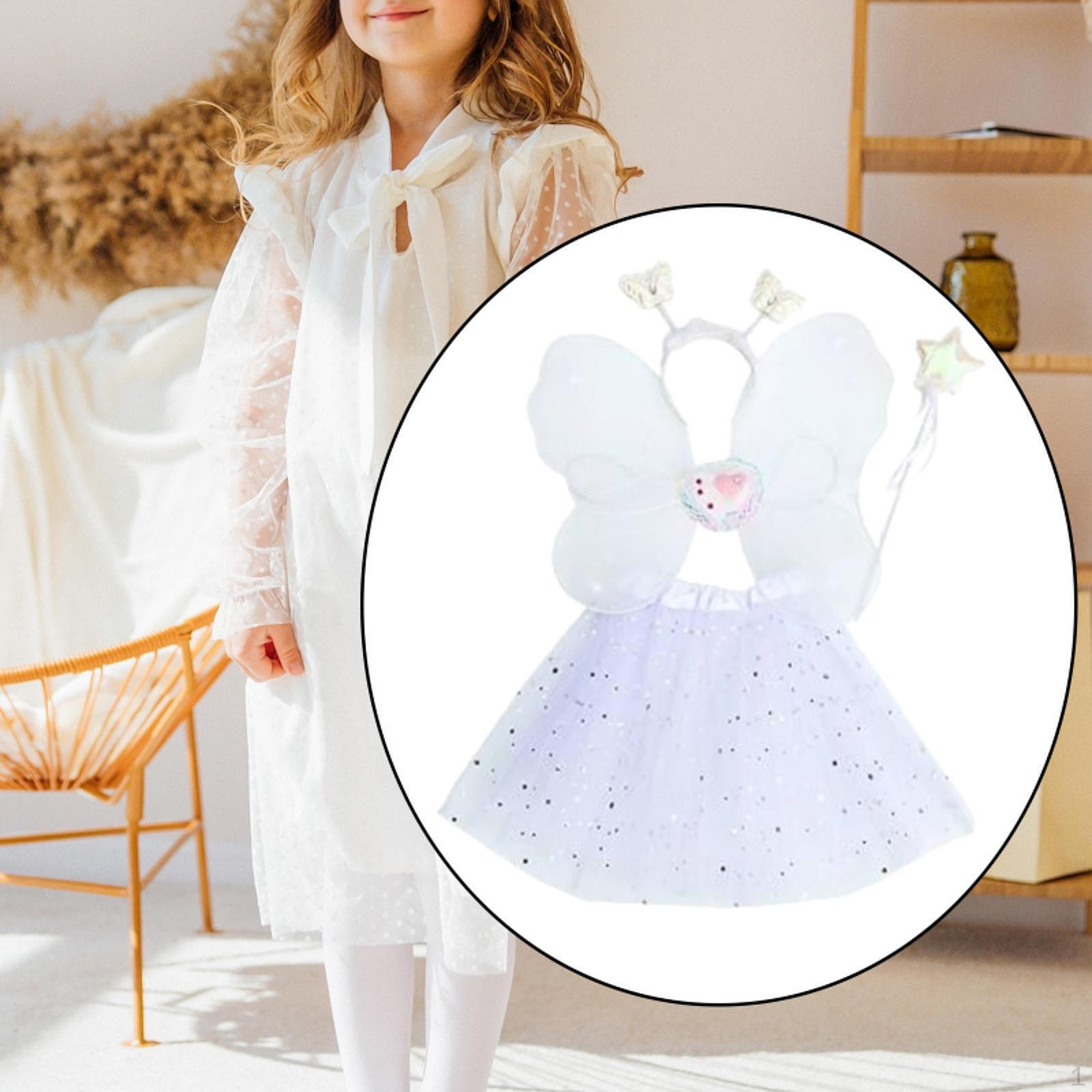 

Аксессуары для костюма ангела 4 шт./комплект стильный комплект принцессы для маскарада белый