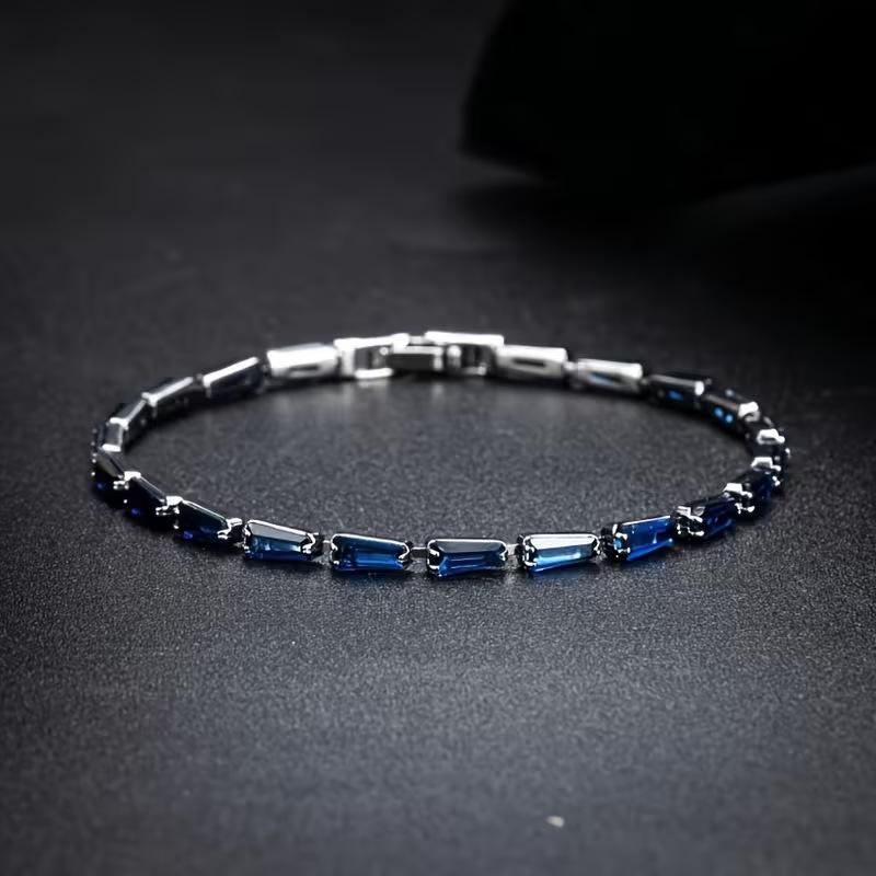 European Copper Chain Zircon Tennis Bracelet - Unisex Versatile Jewelry