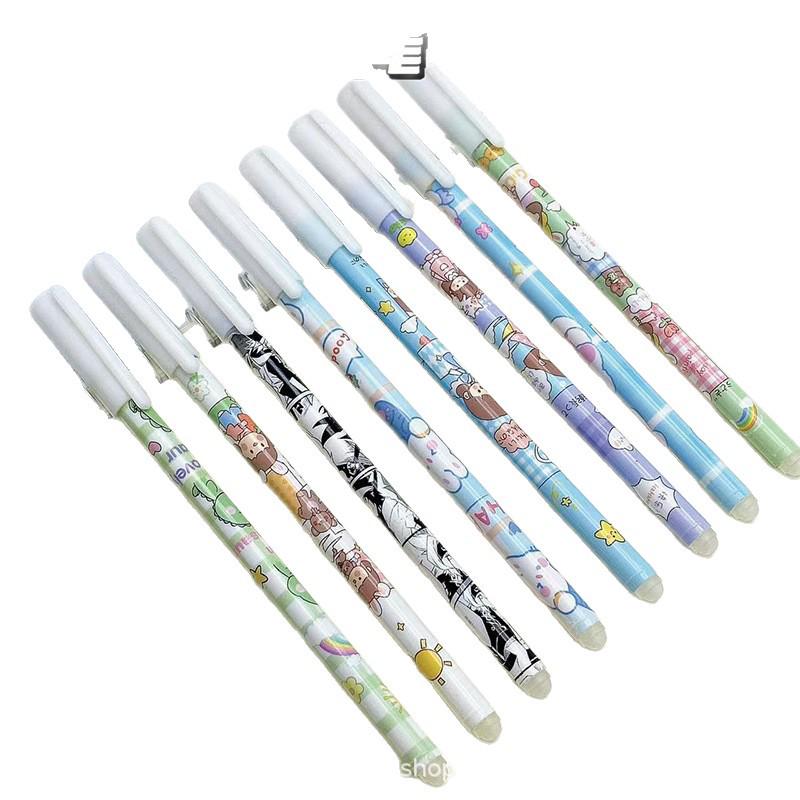 High-Value Cartoon 0.5 Needle Erasable Gel Pen for Students