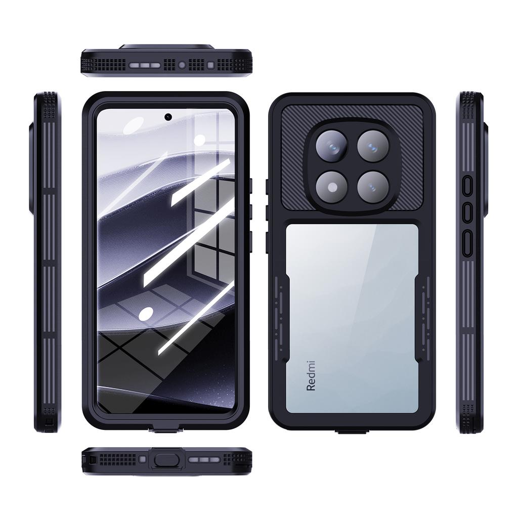 Custodia impermeabile IP68 Shellbox per Redmi Note 14 13 12 Pro Resistente agli urti di grado militare Cover Defender Robusta Custodia per immersioni Funda