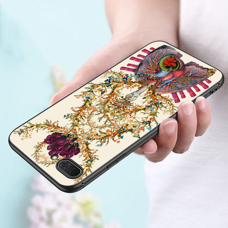 Medizinische Menschliche Organe Gehirn Meridian Niere Hohe Fall Für Apple iPhone 14 13 12 Mini 11 Pro Max 7 8 XR X XS 7 8 Plus SE 2020 2022