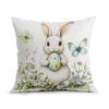 Easter Bunny Egg Clover Pillowcase Printed Polyester 40/45/50Cm Throw Pillowcover Decorative Sofa Cushion Pillowslip Home Decor