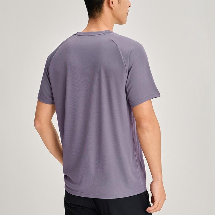 Asics SS25 Fashion Breathable Round Neck Short Sleeve T-Shirt Men Tops Gray 2011D046-500