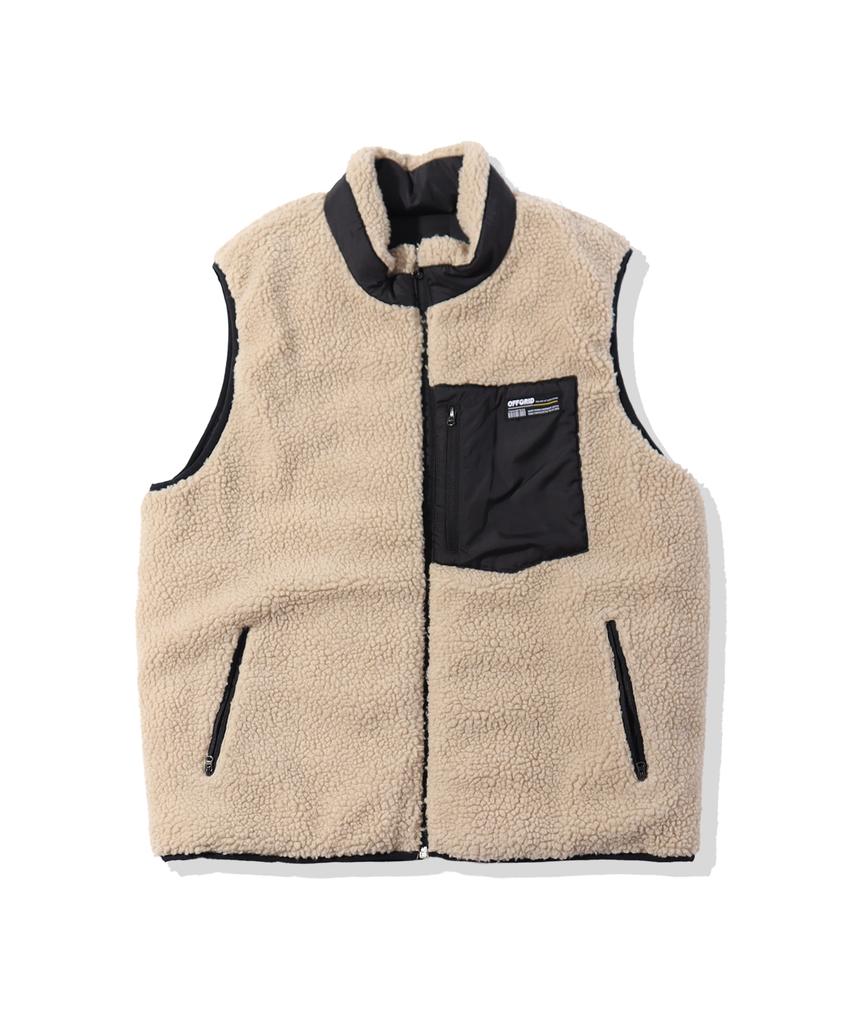 Offgrid Reversible Sherpa Vest - Black