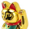 Plastic Maneki Neko Tabletop Ornament Gold Swing Arm Feng Shui Cat  Hotel Cafe Desktop Statue
