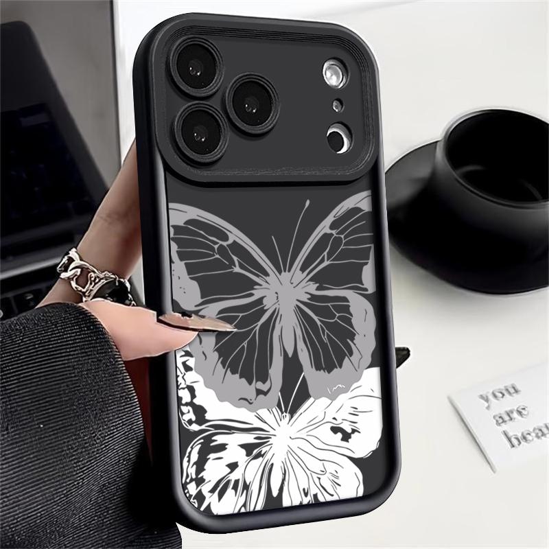 Colorful Butterfly Soft TPU Phone Case For iPhone Air 16e 17 16 15 14 Pro Max 13 12 Pro 15 16 14 Plus Shockproof Silicone Cover