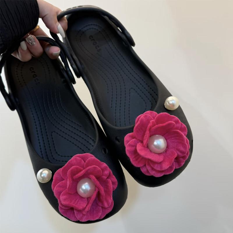 

Балетные туфли Шармы для обуви Набор Женский набор шармов Модные милые цветочные Украшения для обуви DIY Жемчуг Алмазные Аксессуары для обуви 1Набор