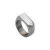 Titanstahlring Kalter Wind Geometrischer Retro Partnerring Modischer Glänzender Ring