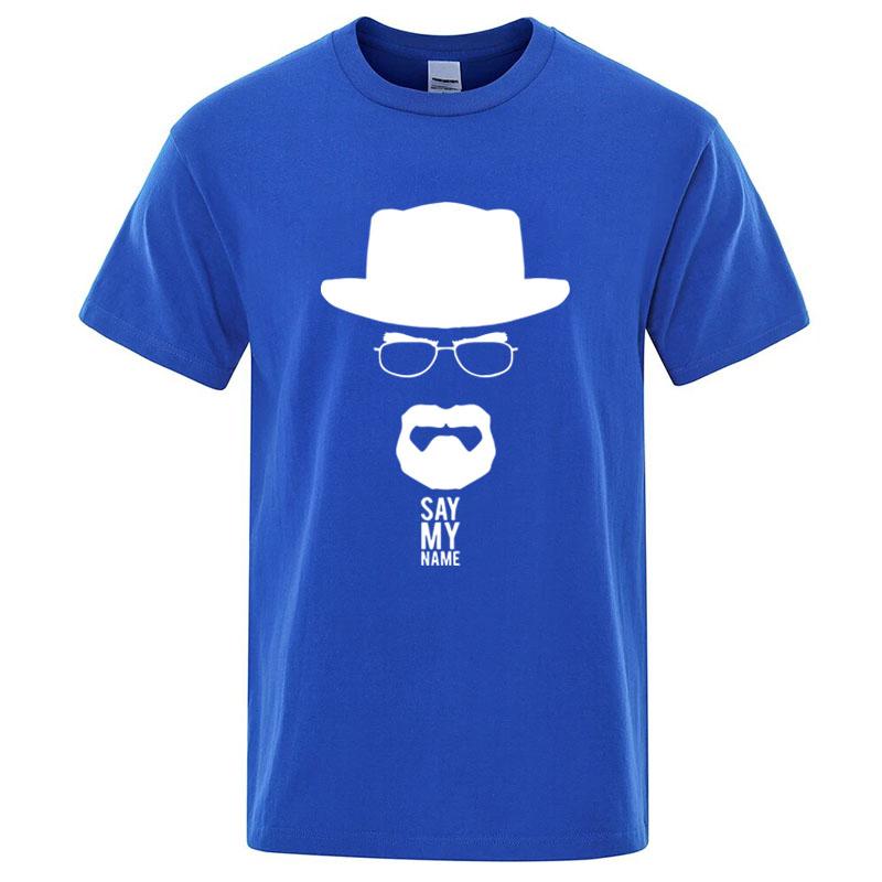 Summer Mens Knit TShirt Top Quality 100 Cotton Breaking Bad Print For Men Oneck Cool Casual Loose Hip Hop Male Tee Top