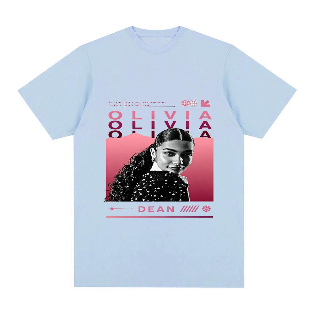 Olivia Dean 100% Cotton T-shirt Classic Graphic Print Tees Women and Men Casual Soft Streetwear Fashion O-neck Adult Tops Summer