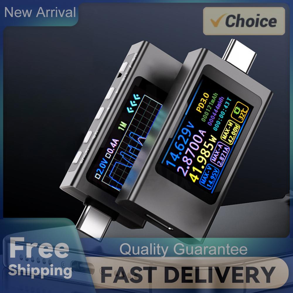 

Тестер потужності Type-C DC 4-30V 0-12A Вимірювач напруги та струму Цифровий мультиметр для зарядного пристрою Power Bank Детектор ємності China Mainland