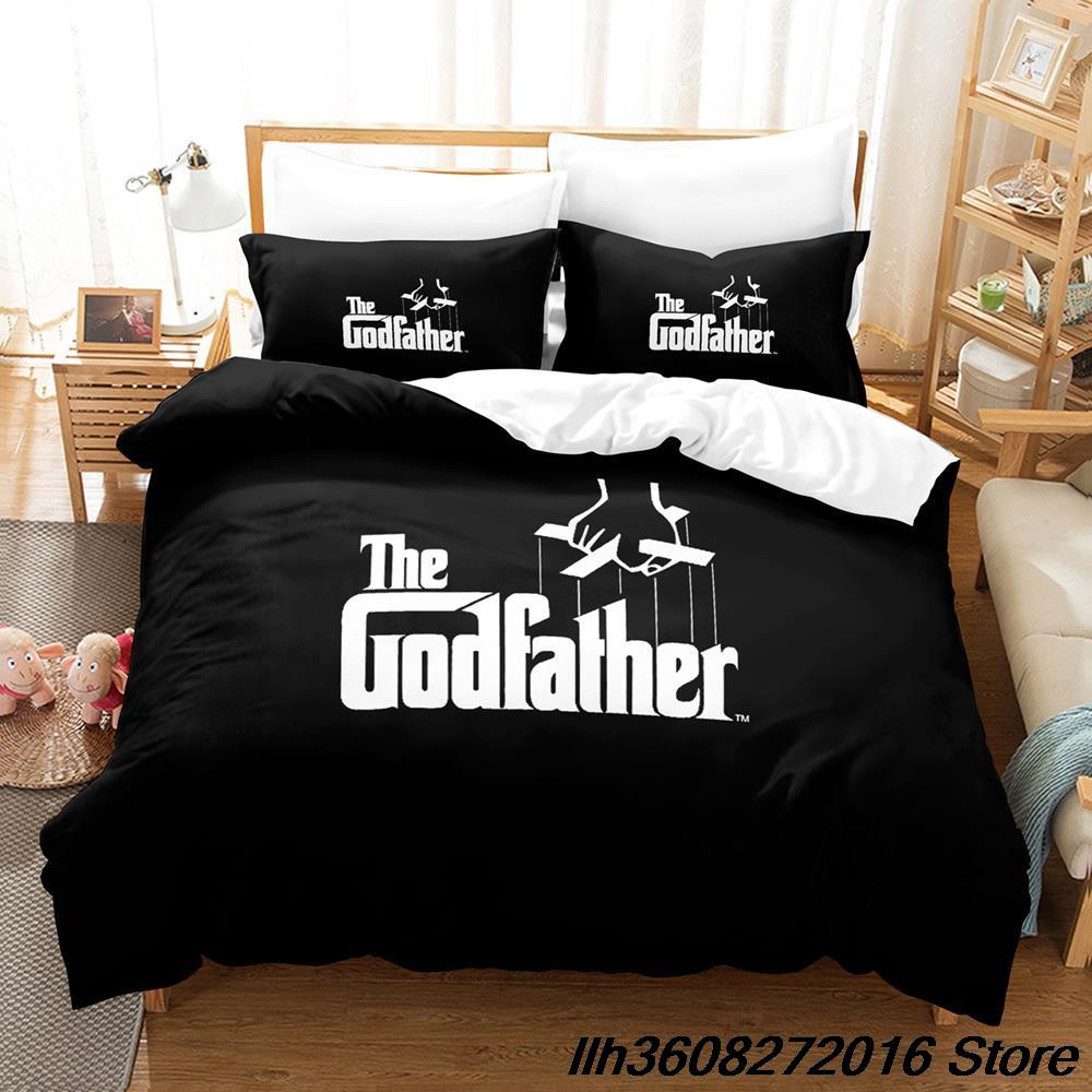 Neues Der Pate Bettwäsche-Set Einzelbett Twin Voll Queen King-Size Abmessungen Abmessungen Bettwäsche-Set Erwachsene Kinder Schlafzimmer dreiteilige Anzüge 3D Anime