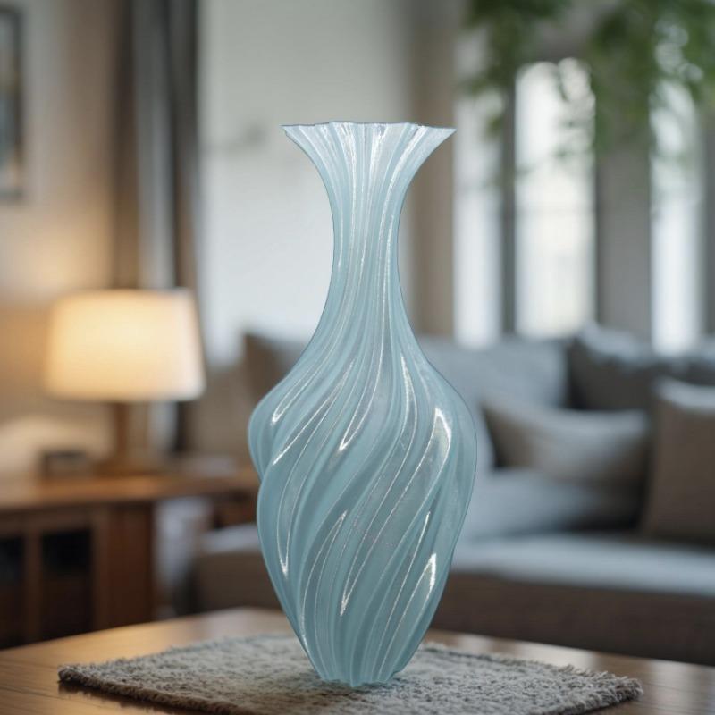 1PC 3D printed vase New art vase Twisted retro dried flower ornament Nordic simple ins light luxury decoration