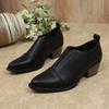 Loafers, Casual Heels, Large Size Pointed Toe Flats, Women's Shoes
