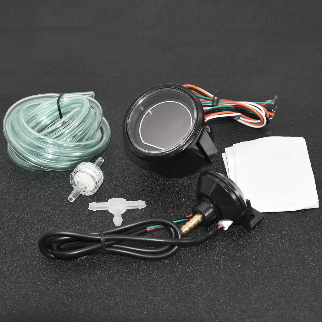 52mm Red/Blue Backlight Car Digital Turbo Pressure Gauge Car Boost Gauge PSI for Racing Car 12V