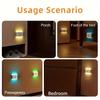 RGB LED Motion Sensor Light USB Rechargeable Wall-Mounted Night Light for Holiday Decorations, Motion Sensor Light Indoor