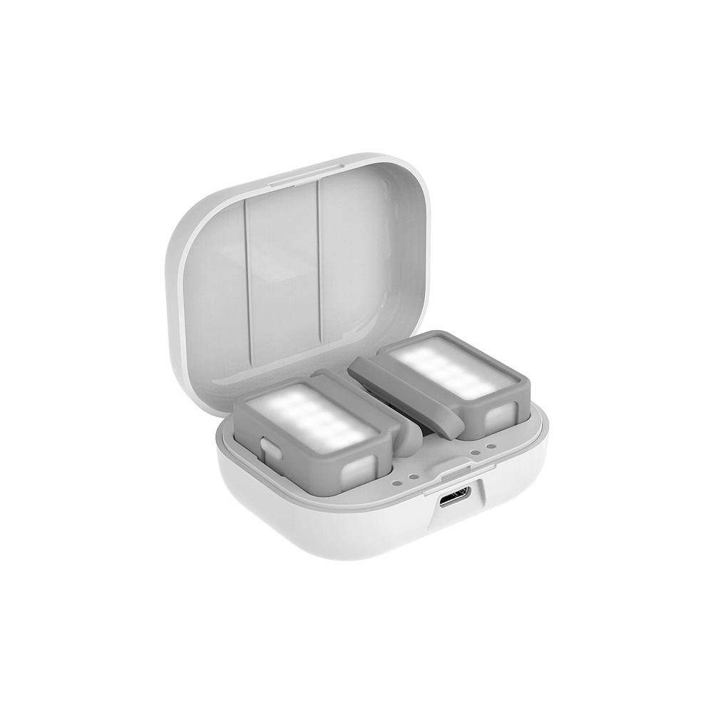 

Заполняющий свет с зарядным боксом для DJI Osmo Mobile 6 OM5/4SE Мягкий теплый свет Регулируемая яркость Аксессуары OM 6 белый