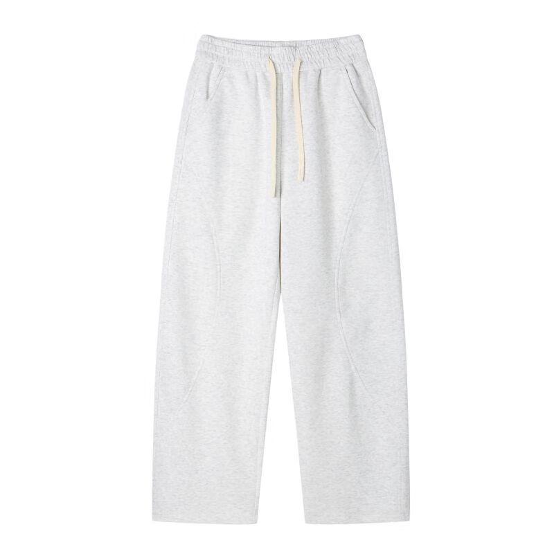 Wassup Sohot Men's Wide-Leg Curved Straight Casual Pants