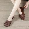 Baotou Flip Flops - New Style Soft-soled Soft Leather Retro Shoes - Anti-slip, Casual Flat Women's Shoes