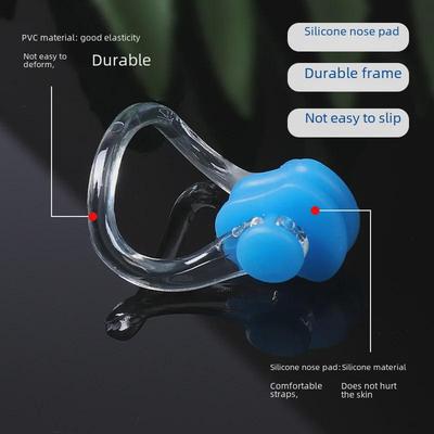 Wasserdichter Nasenclip und Ohrstöpsel aus Silikon zum Schwimmen, Set mit Etui