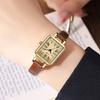 Medieval Temperament High Value Women'S Watch Exquisite Small Belt Small Square Watch Middle School Student Retro Watch